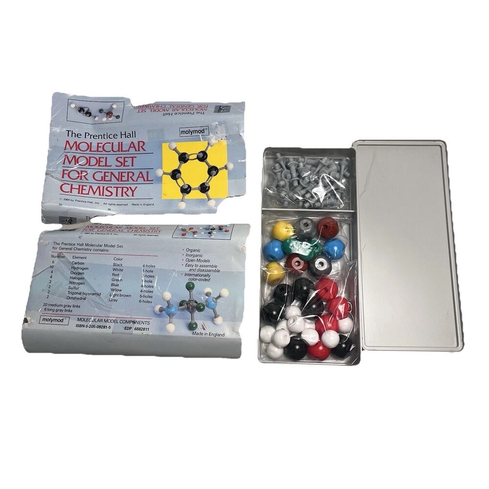 Prentice Hall Molecular Model Set for General Chemistry (1984), Complete Set NEW